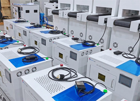 40 UV LED curing ovens for use in optical module manufacturing