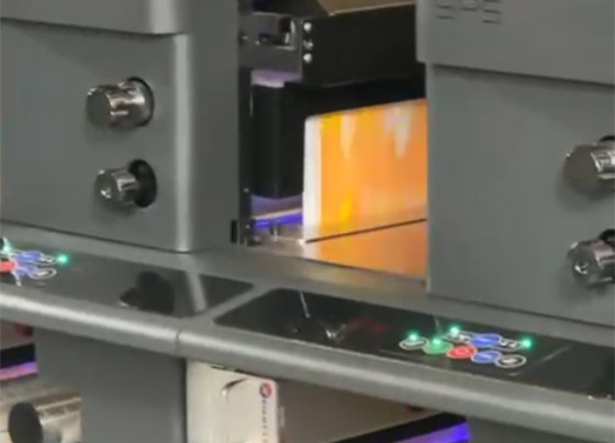 UV LED Curing Retrofit on Etirama SPS3 Flexo Press